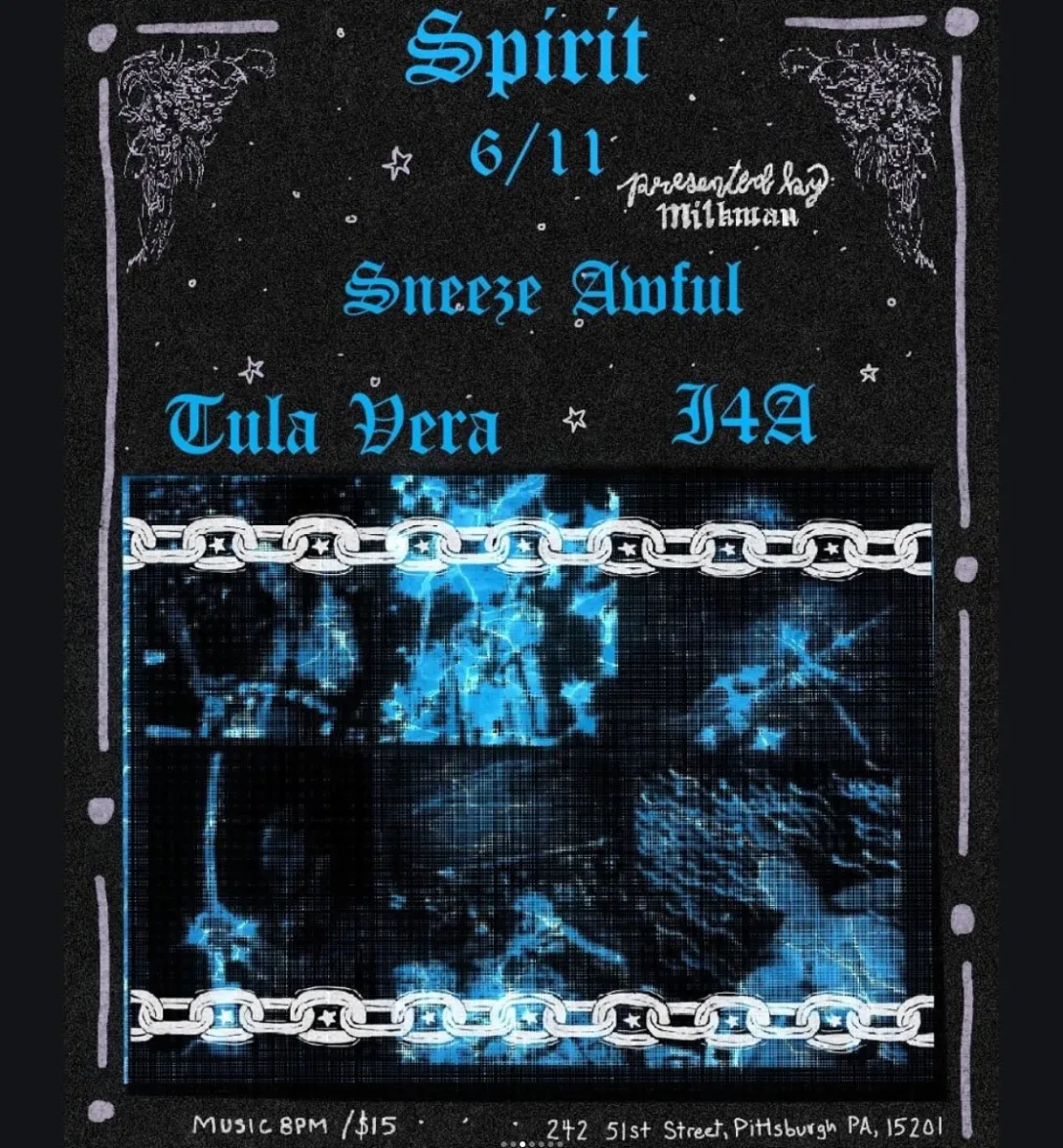 Tula Vera, I4A, Sneeze Aweful @ Spirit