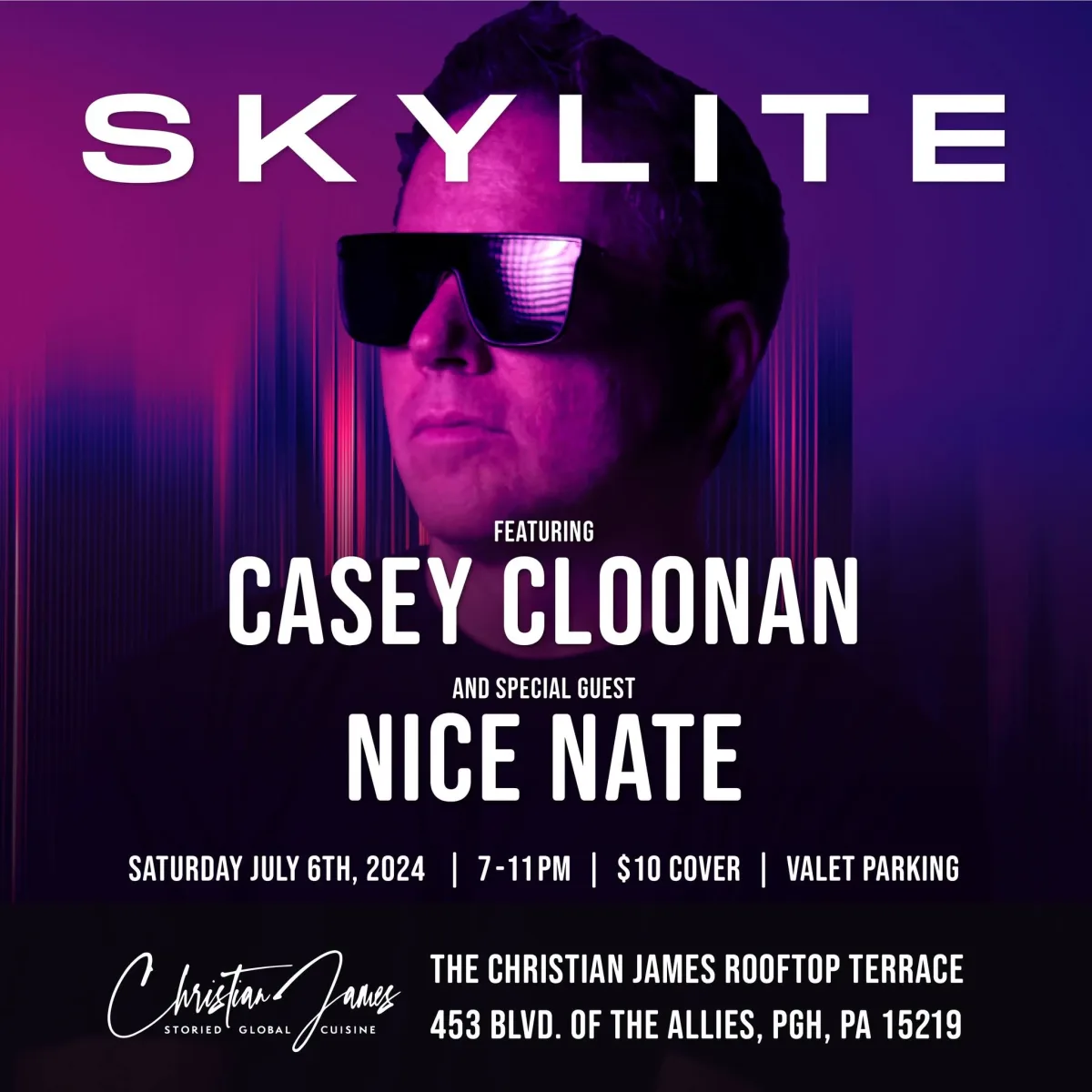 SKYLITE - a rooftop melodic & progressive journey @ Christian James Rooftop Terrace