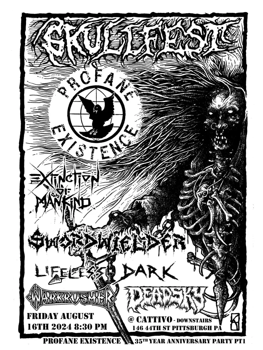 Extinction of Mankind, Swordwielder, Lifeless Dark, Warkrusher, Deadsky @ Cattivo