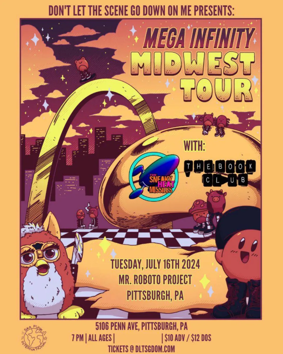 Mega Infinity w/ The Sneaky Heat Missiles + The Book Club @ Roboto Project