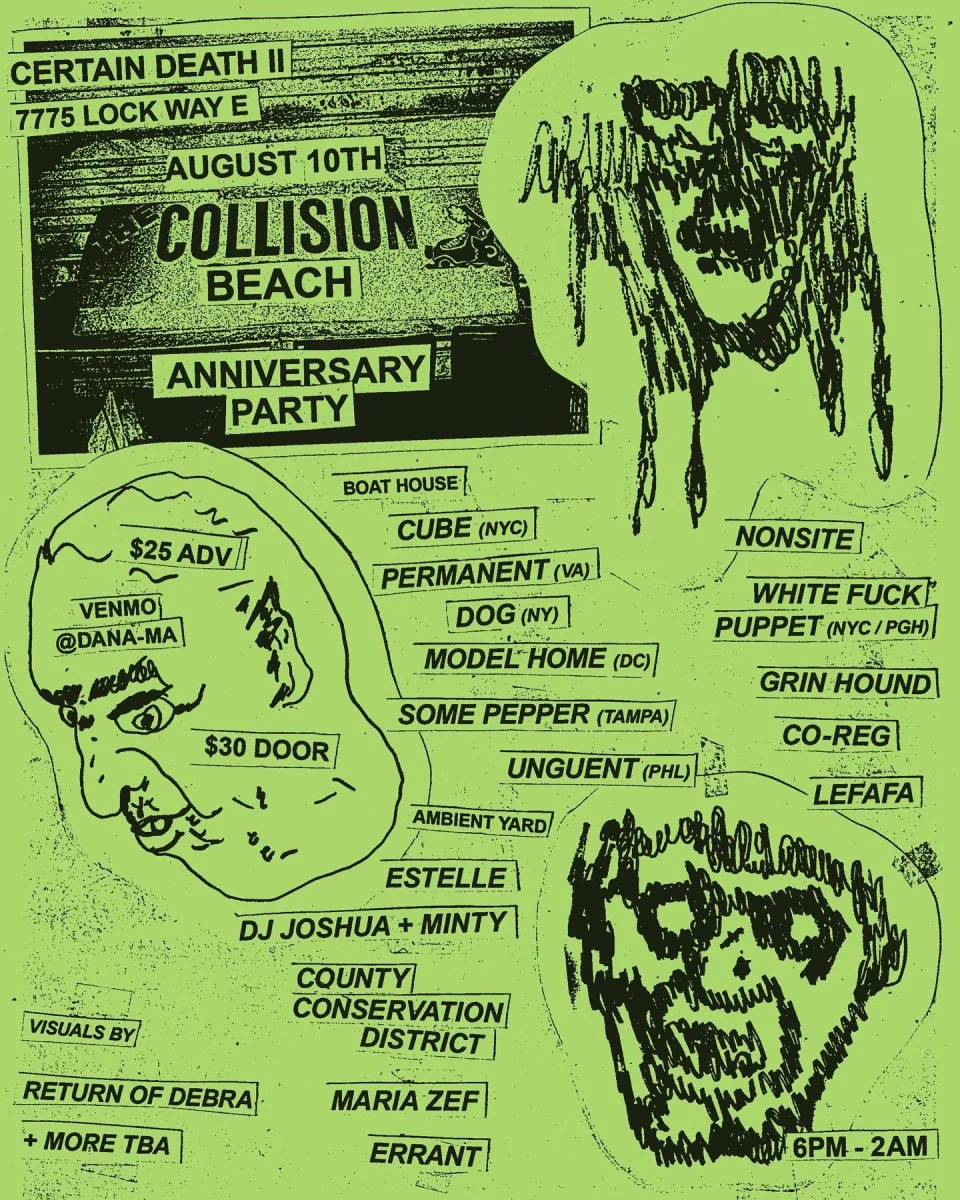 COLLISION BEACH w/ Cube, Permanent, Dog, Model Home, Some Pepper, Unguent +++ @ Certain Death II