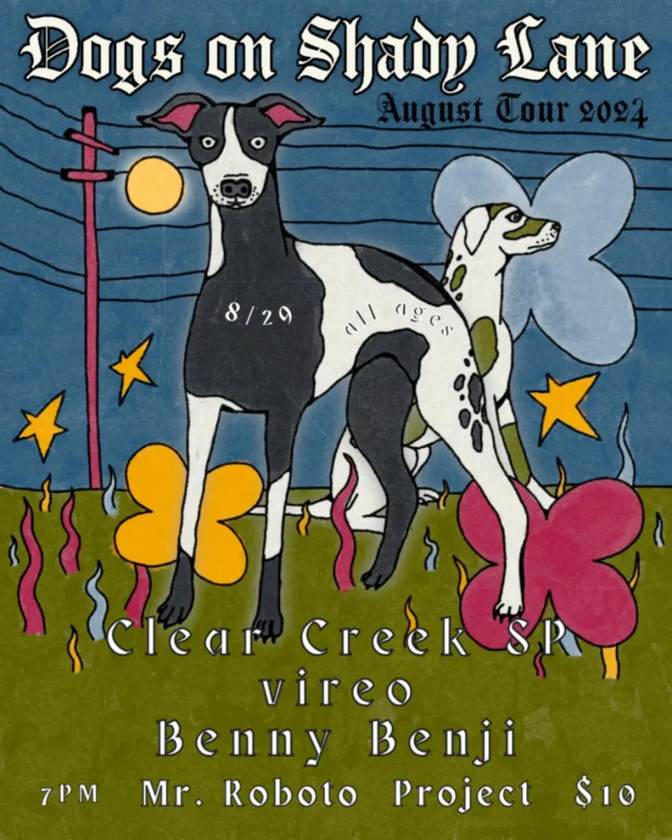 Dogs on Shady Lane w/ Clear Creek SP + vireo + Benny Benji at Roboto @ Roboto Project