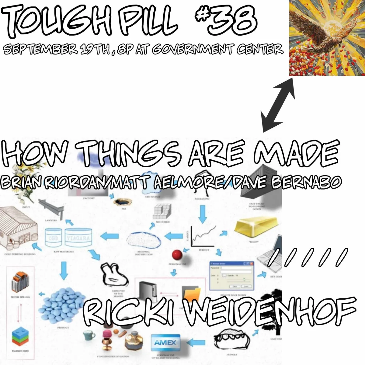 Tough Pill #38 - How Things are Made // Ricki Weidenhof @ The Government Center