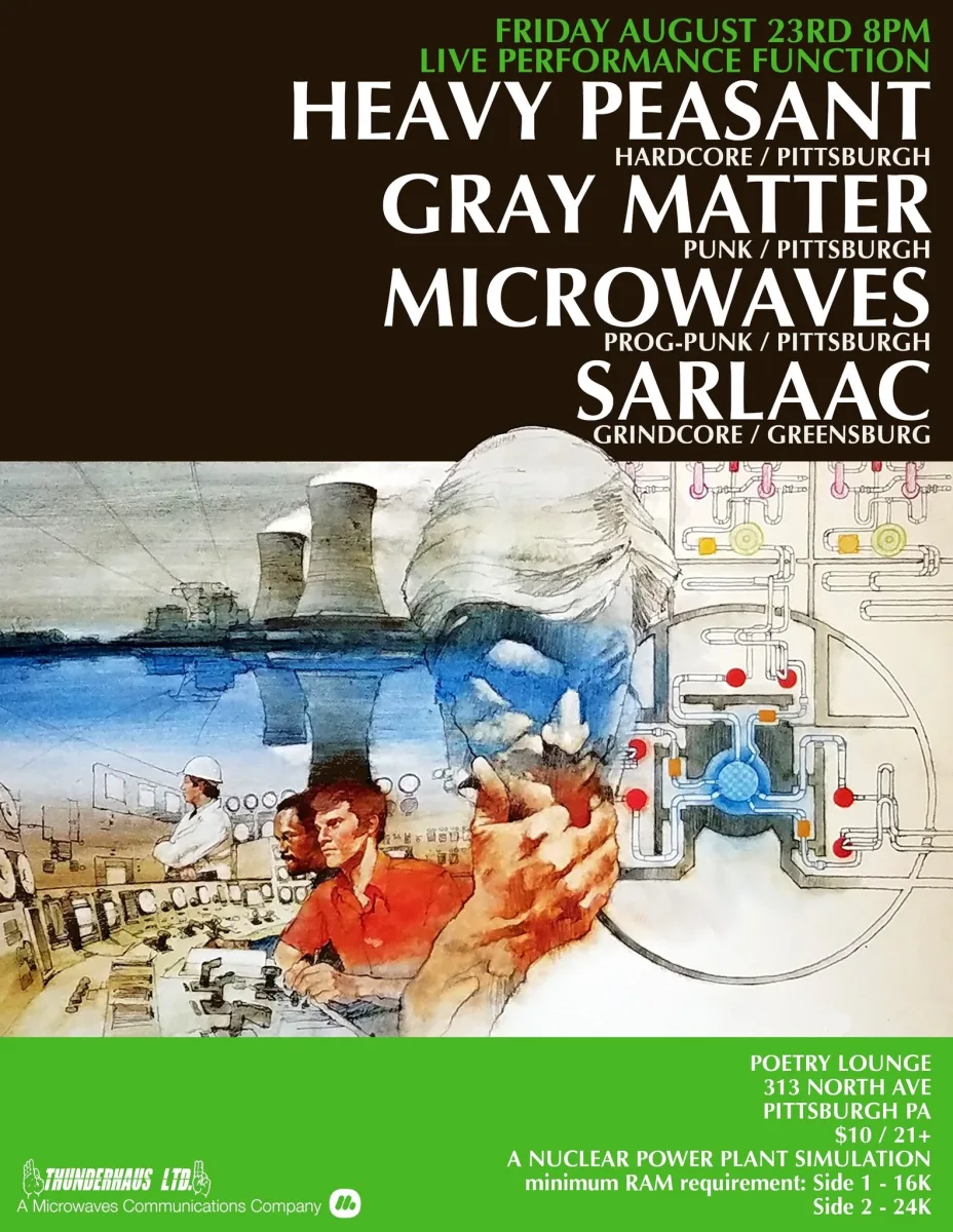 Heavy Peasant / Gray Matter / Microwaves / Sarlaac @ Poetry Lounge