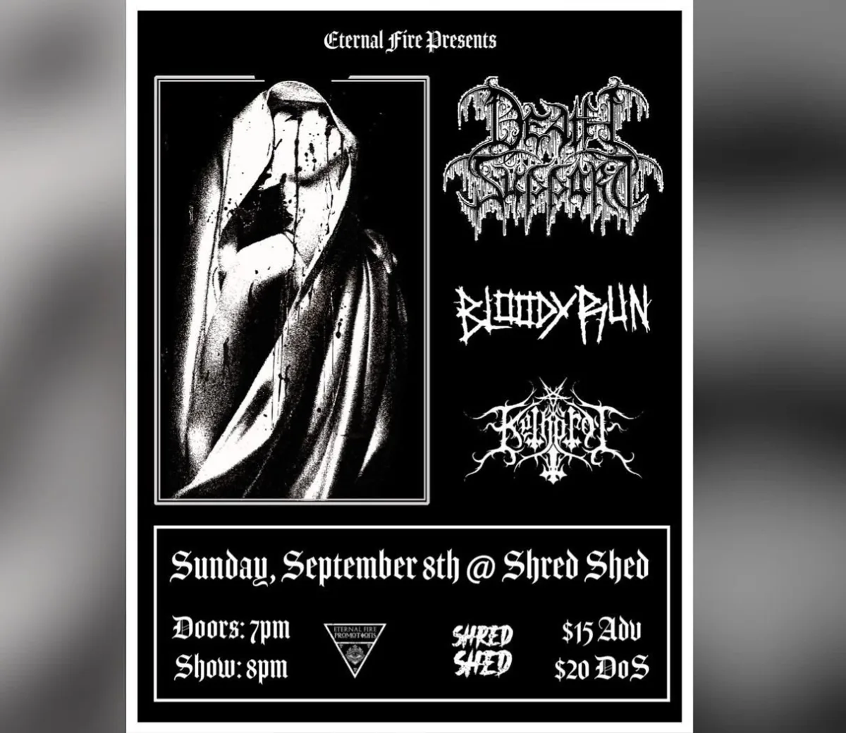 Death Support, Bloody Run, Ketherot @ Shred Shed
