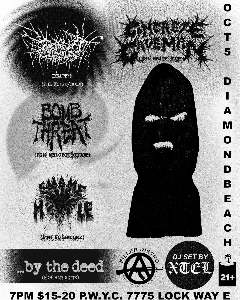 Concrete Caveman, Bomb Threat, Beauty, Shame Hole, By The Deed, @ Certain Death II