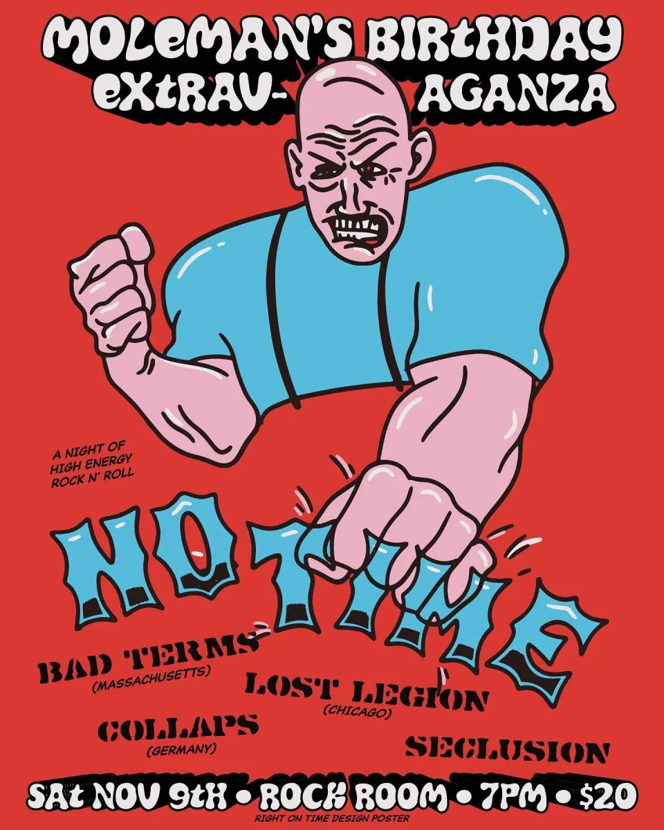 No Time, Bad Terms, Lost Legion, Collaps, Seclusion @ Rock Room