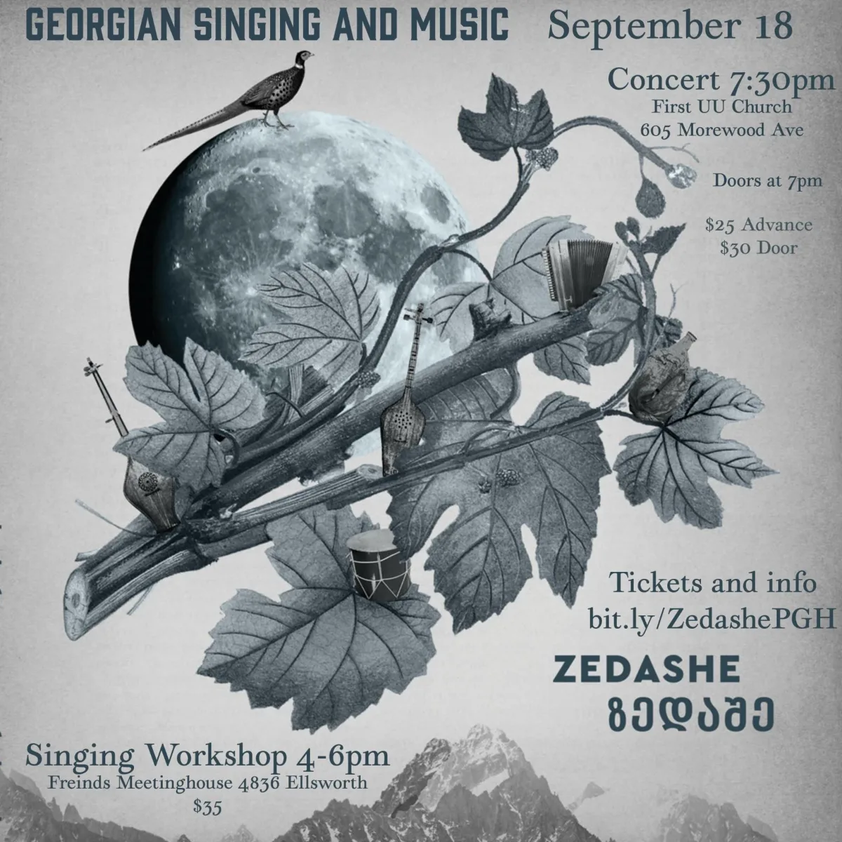 Zedashe in Concert @ First Unitarian Church of Pittsburgh
