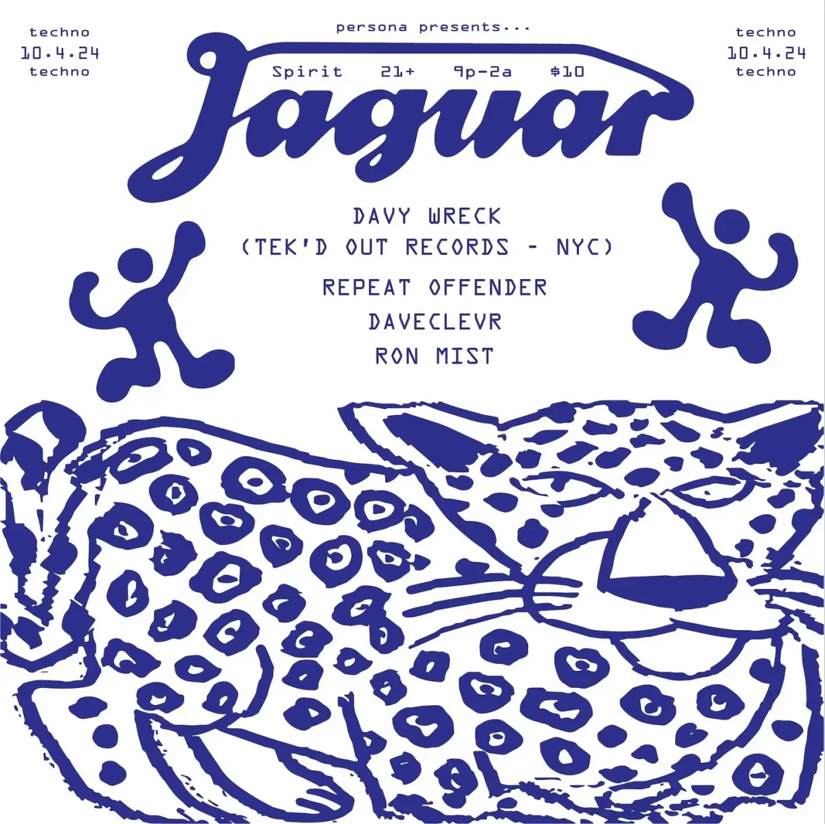 JAGUAR w/ Davy Wreck (NYC) @ Spirit