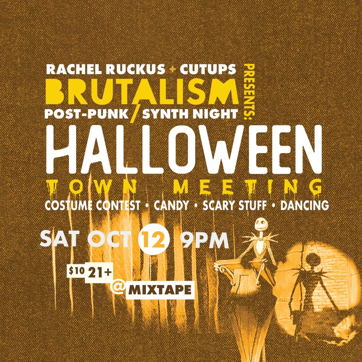 Brutalism Halloween Town Meeting @ Mixtape