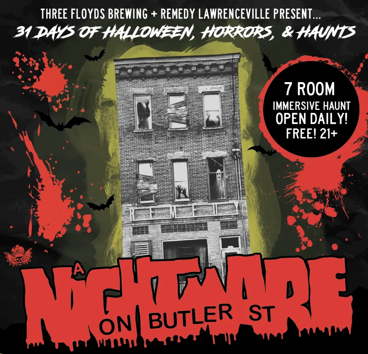 A NIGHTMARE ON BUTLER STREET... Immersive Haunted Experience [OPEN DAILY / FREE] @ Remedy