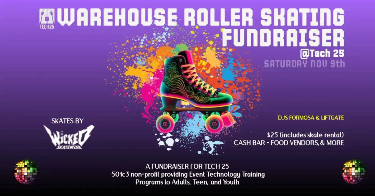 Warehouse Roller Skating Fundraiser @ Tech 25