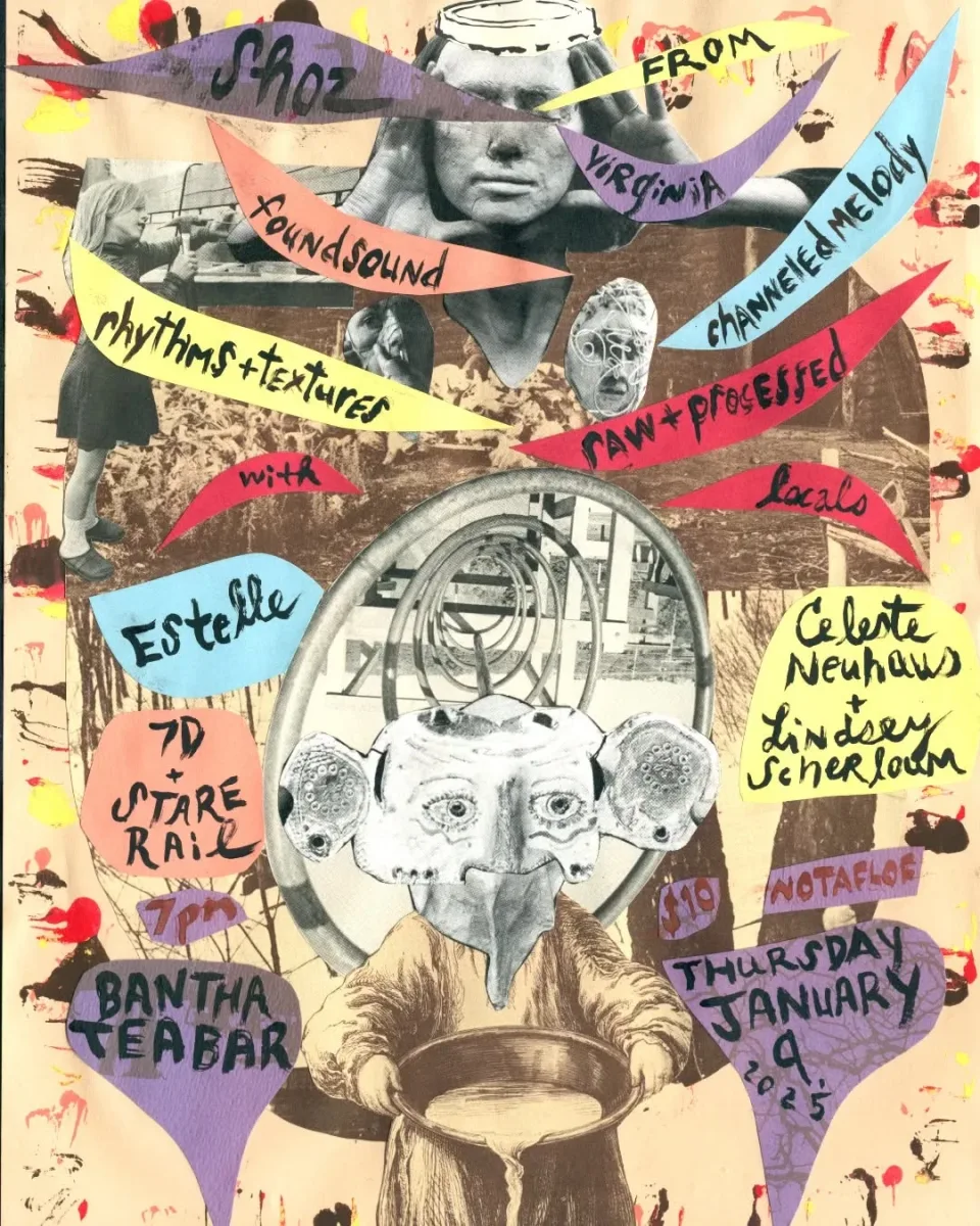 Shoz, Estelle, 7D+Stare Rail, Celeste Neuhaus + Lindsey Scherlum @ Bantha Tea Bar
