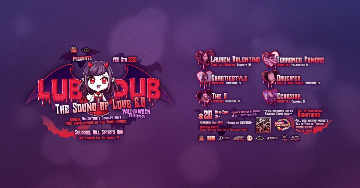 LUB-DUB: The Sound of Love Valloween @ Squirrel Hill Sports Bar