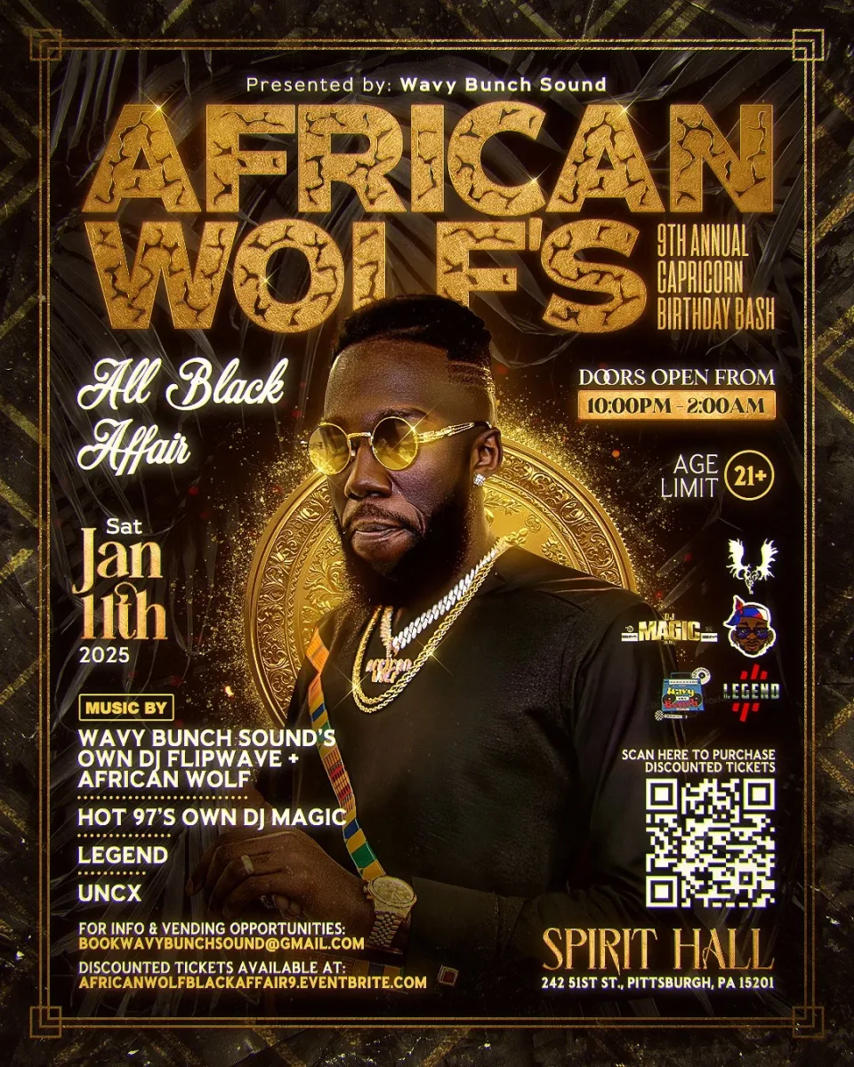 African Wolf's 9th Annual Capricorn Birthday Bash: All Black Affair @ Spirit