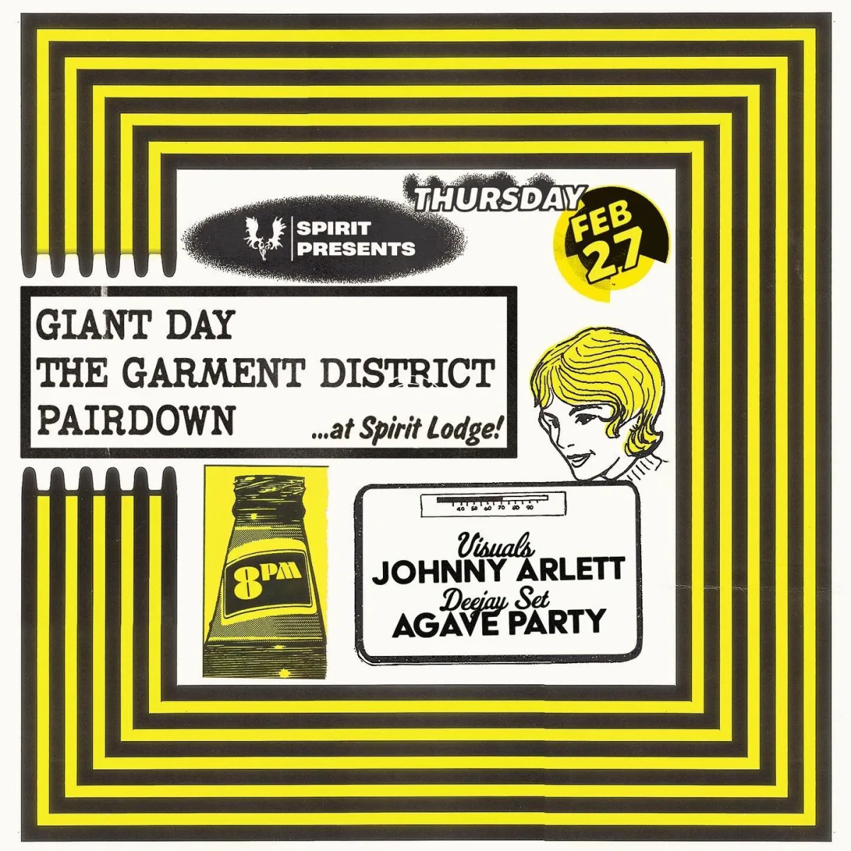 Spirit Presents: Giant Day, The Garment District, Pairdown @ Spirit