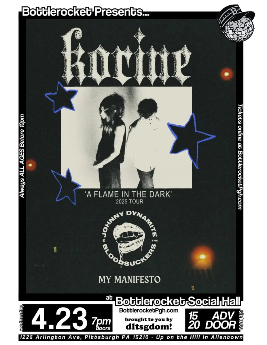 Korine w/ Jonny Dynamite and the Bloodsuckers, My Manifesto @ Bottlerocket Social Hall