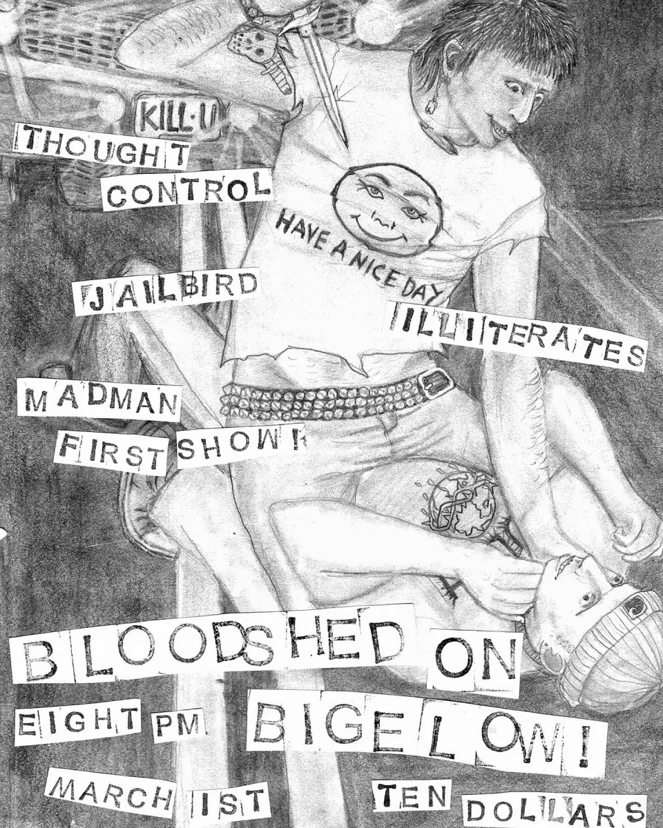 Thought Control, Jailbird, Illiterates, Madman @ Arachnotopia