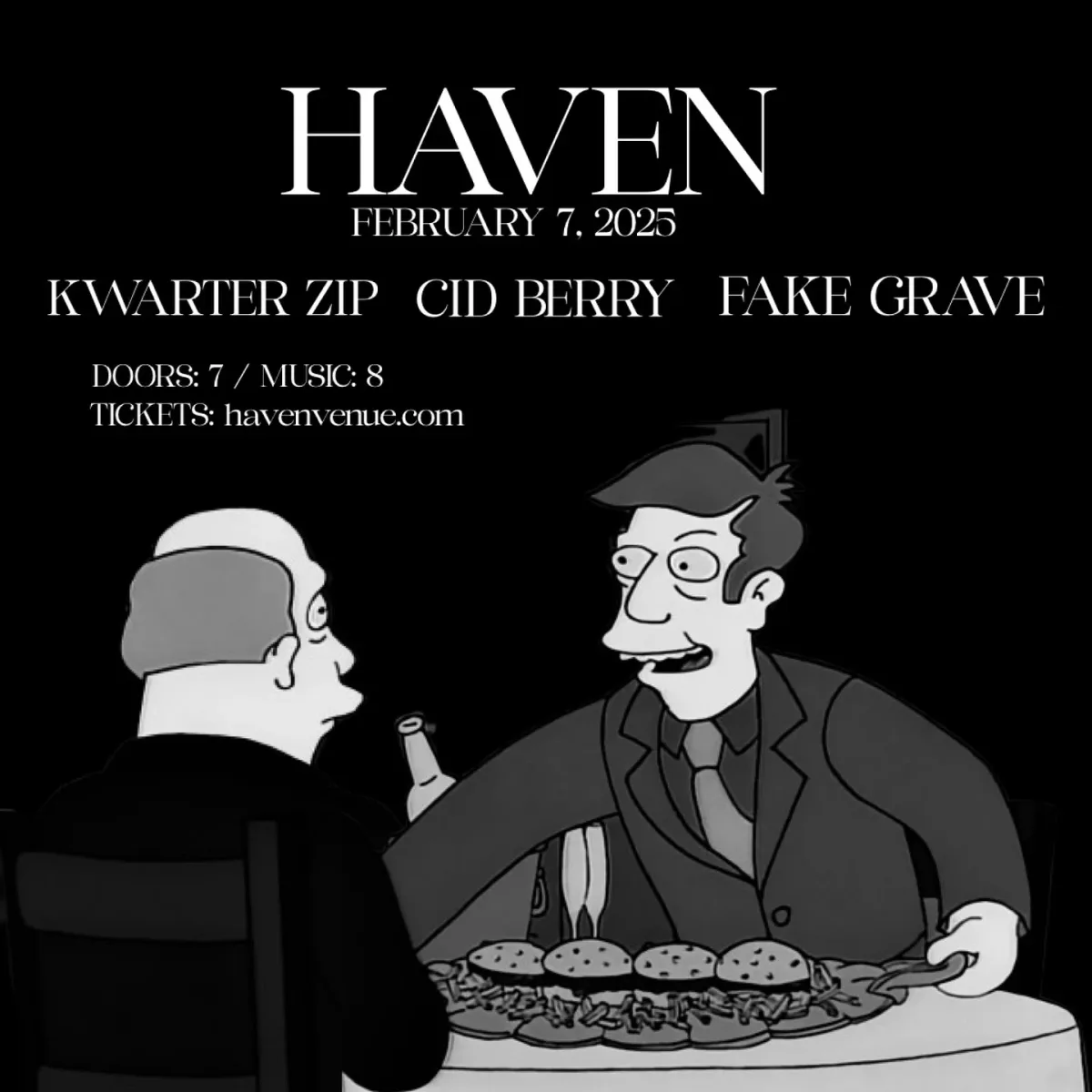 Kwarter Zip, Cid Berry, Fake Grave @ Haven