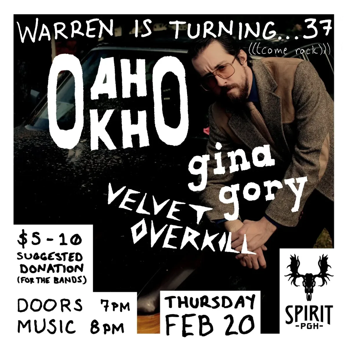 Odno Okho, Gina Gory, Velvet Overkill @ Spirit
