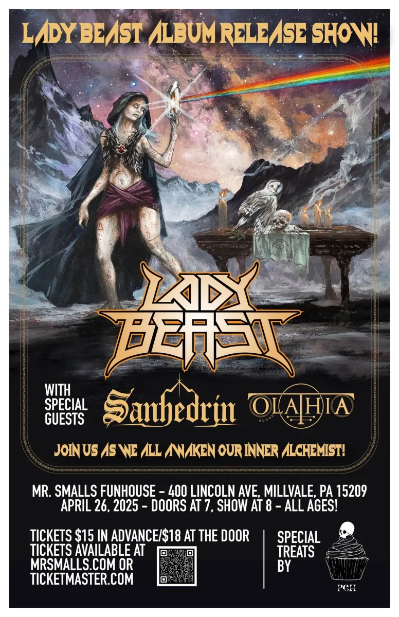 LADY BEAST w/ Sanhedrin, Olathia @ Mr. Smalls