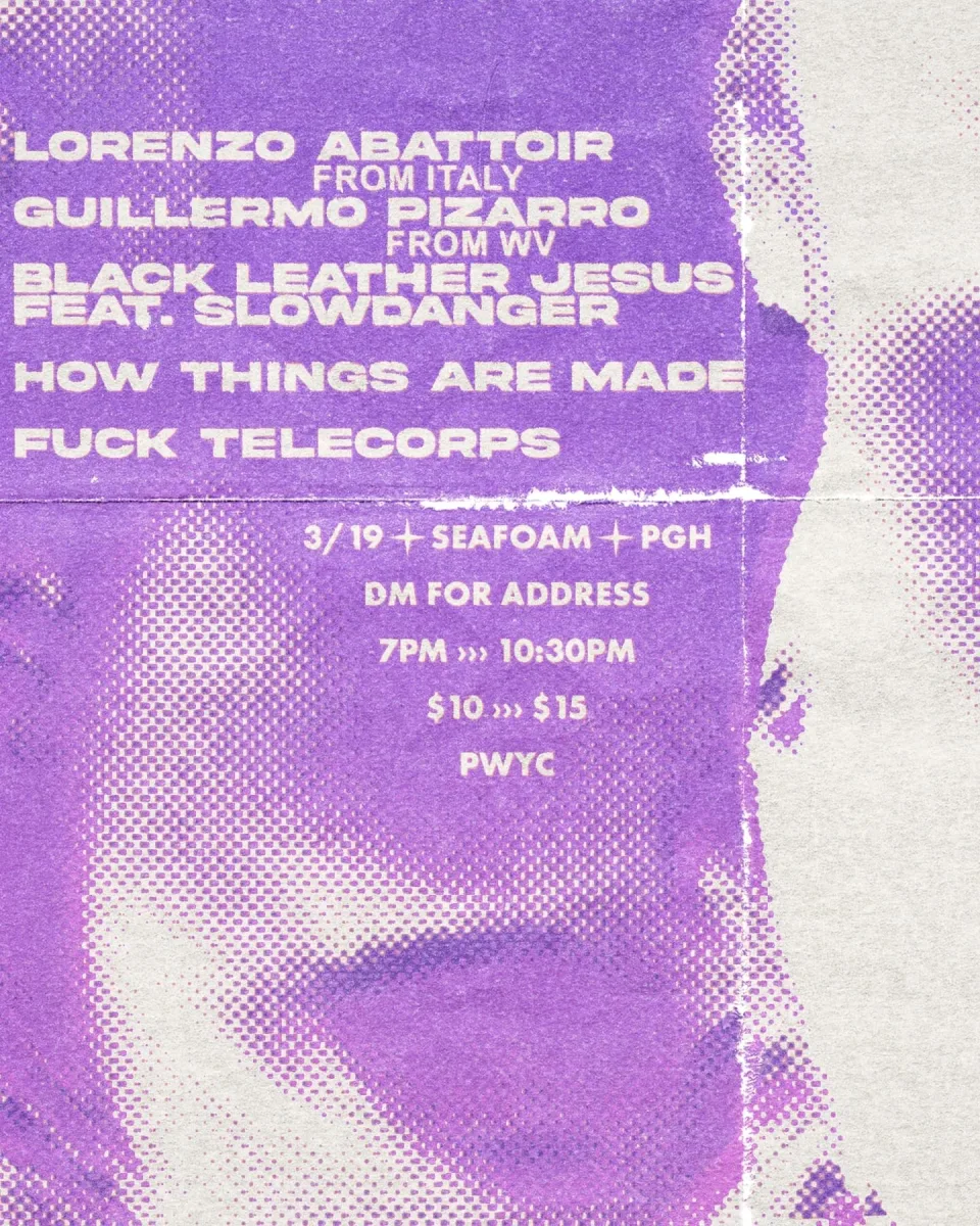 Lorenzo Abattoir (Italy), Guillermo Pizarro, Black Leather Jesus ft. Slowdanger, How Things Are Made, F*ck Telecorps @ Seafoam