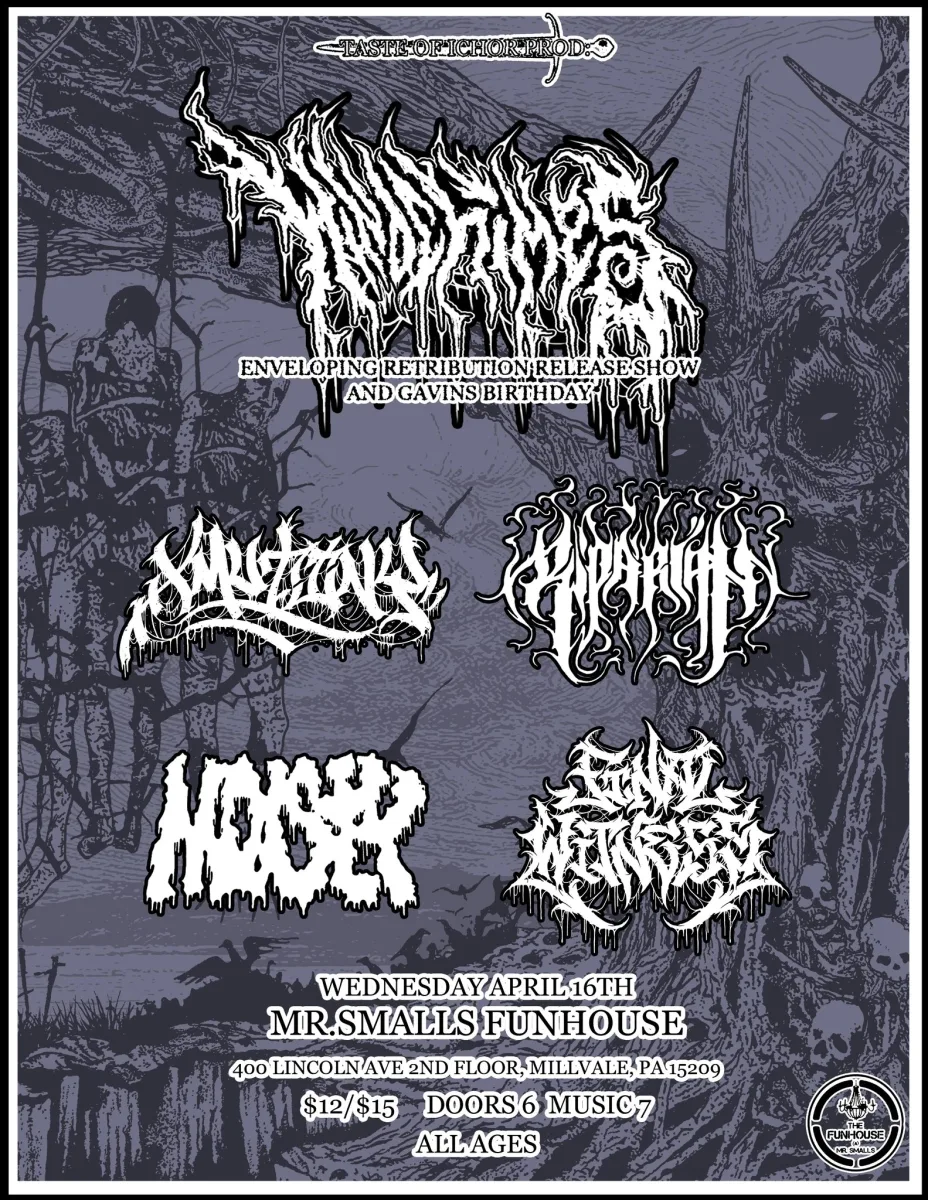 Windchimes, Riparian, xMutiny, Final Witness, Moisty @ Mr. Smalls