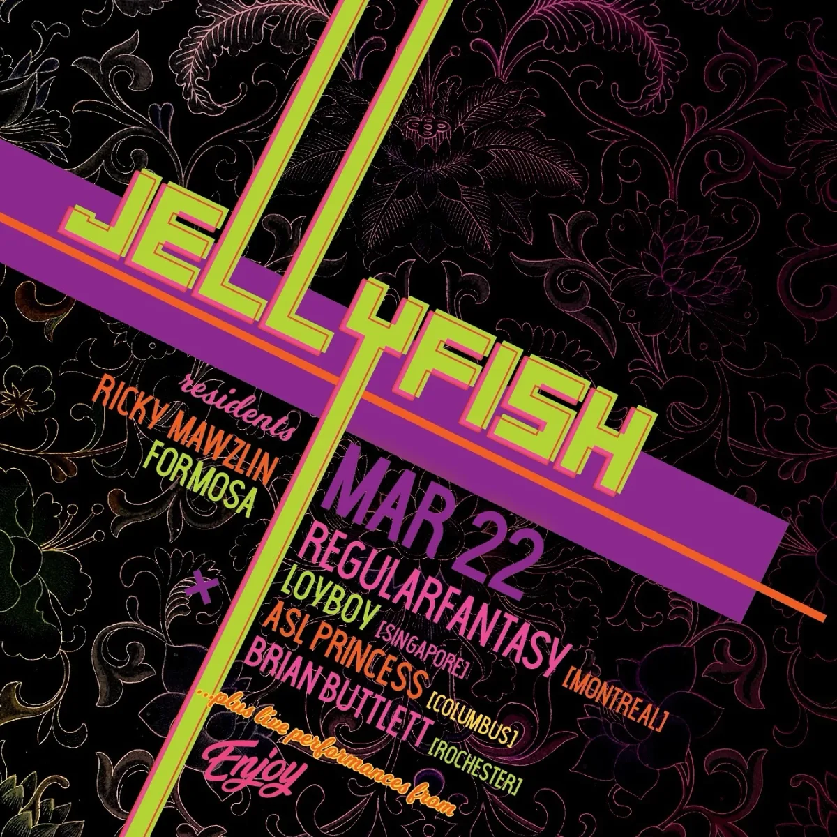 JELLYFISH w/ Regularfantasy, Loyboy, ASL Princess, Brian Buttlett @ Spirit