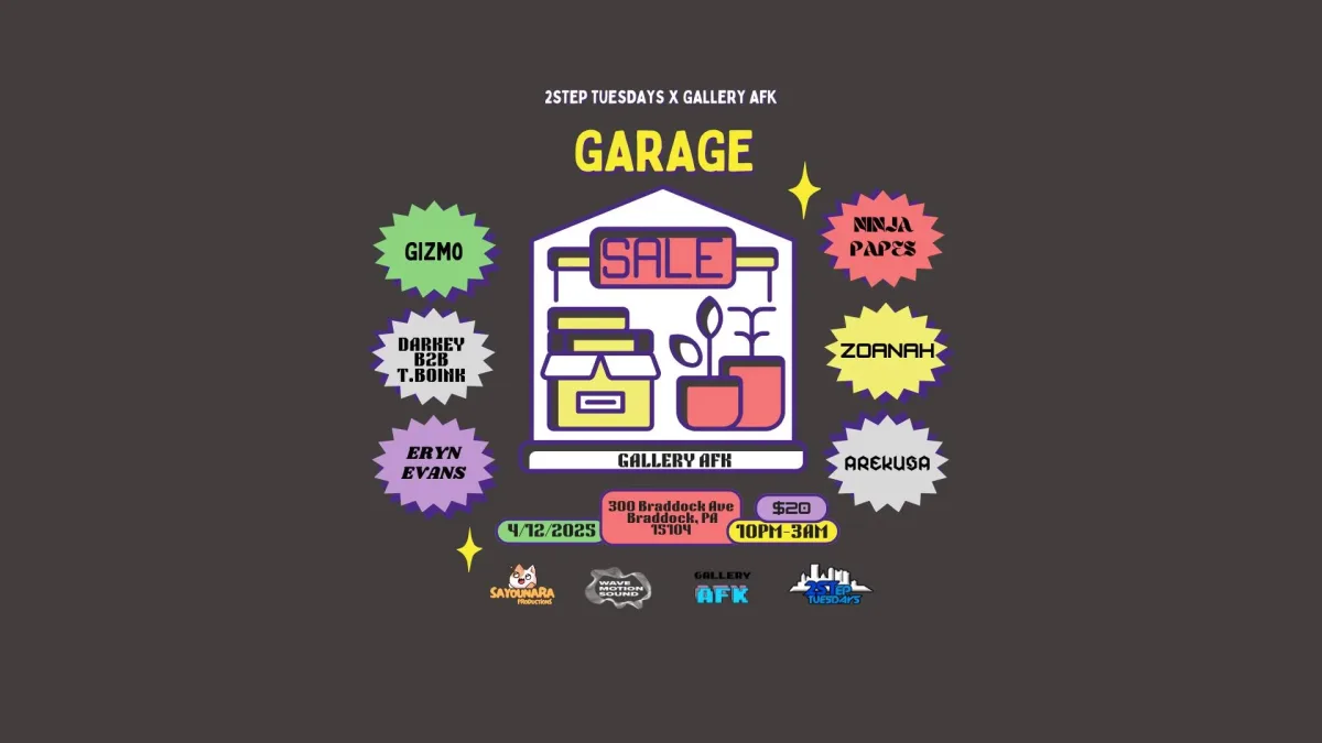 GARAGE SALE 2Step Tues Anniversary Party @ Gallery AFK