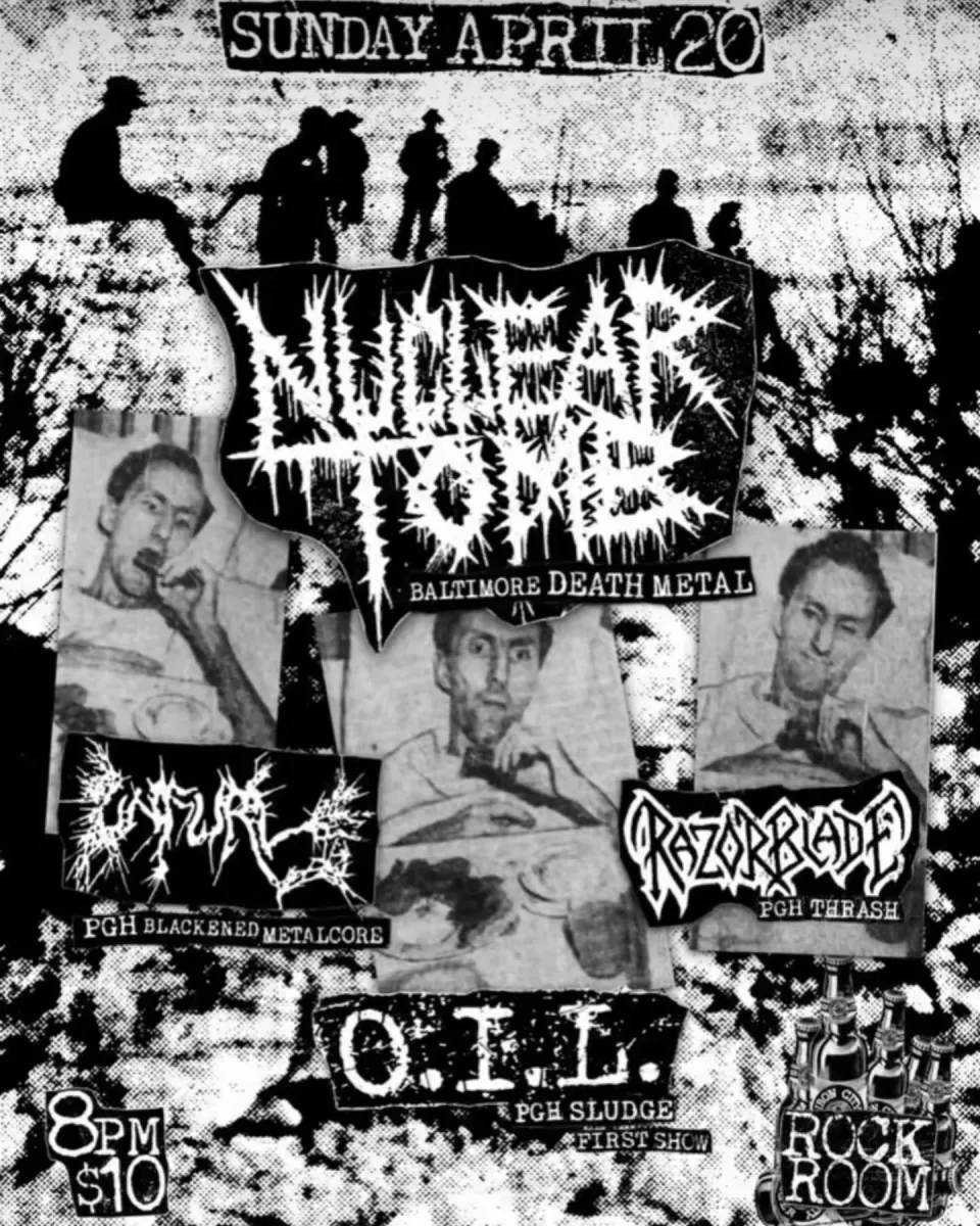Nuclear Tomb, Razorblade, Unfurl, O.I.L @ Rock Room