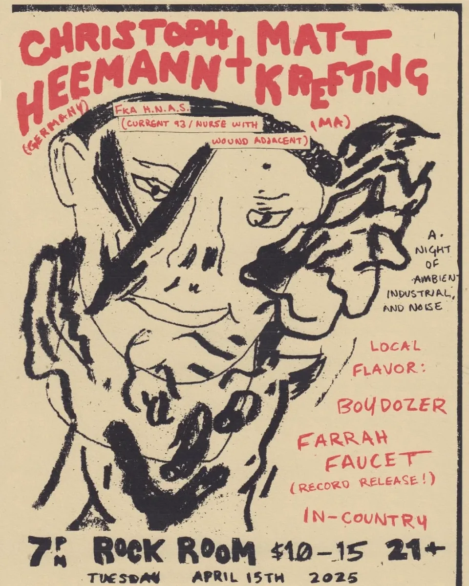Christoph Heemann (Germany), Matt Krefting (MA), Boydozer, Farrah Faucet, In-Country @ Rock Room