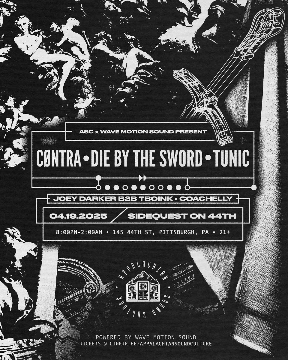 Appalachian Sound Culture & Wave Motion Sound Present: Cøntra, Die By The Sword, & Tunic @ Cattivo