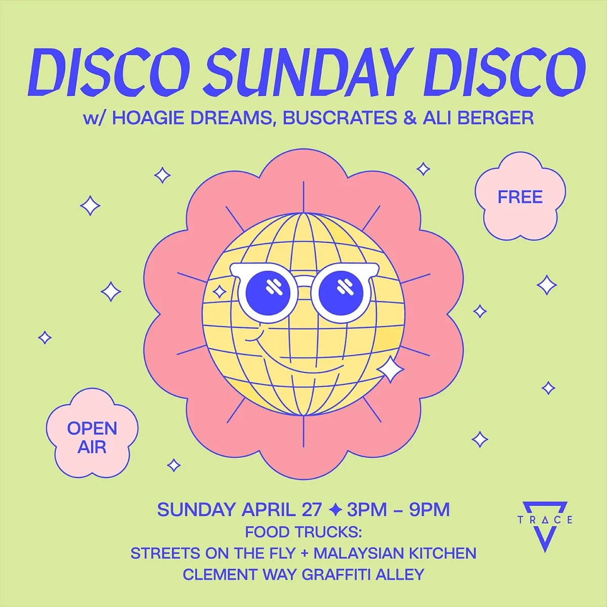 Disco Sunday Disco w/ Hoagie Dreams, Buscrates, Ali Berger @ Trace Brewing