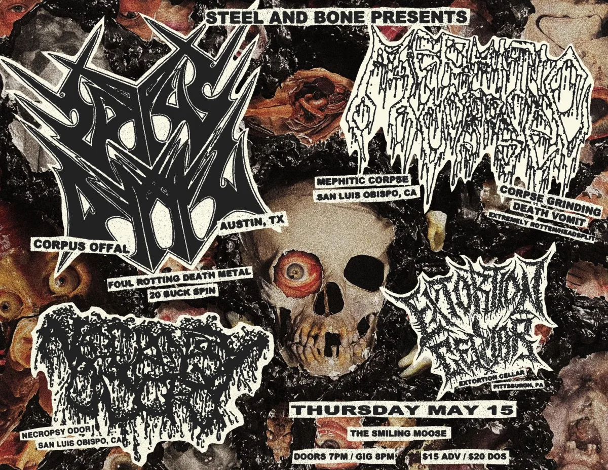 CORPUS OFFAL (TX) - MEPHITIC CORPSE (CA) - NECROPSY ODOR (CA) - EXTORTION CELLAR (PGH) @ Smiling Moose