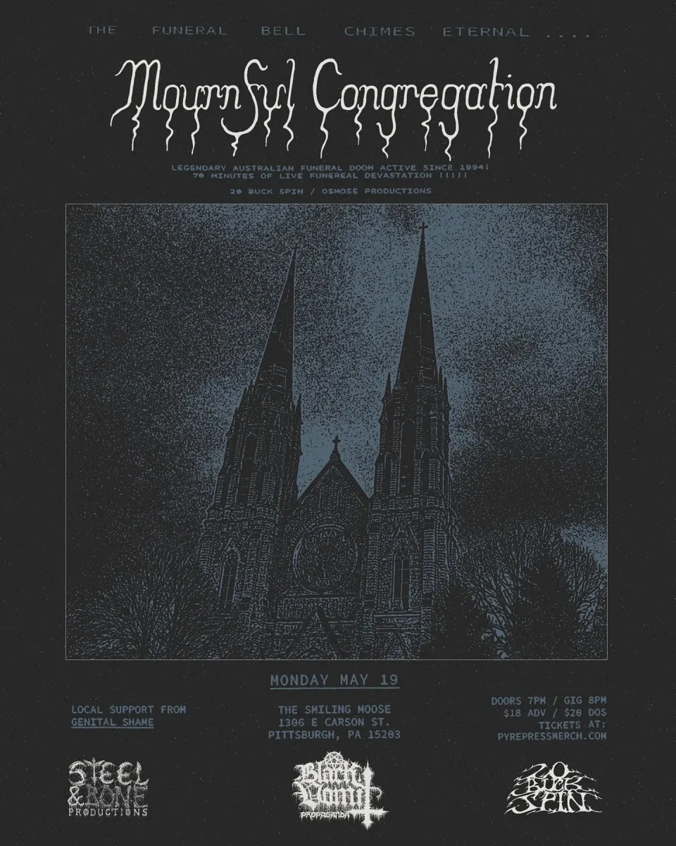Mournful Congregation, Genital Shame @ Smiling Moose