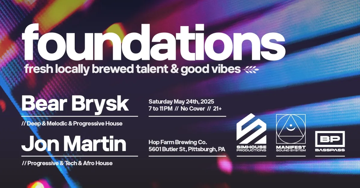 Foundations: Locally Brewed Talent & Good Vibes @ Hop Farm Brewing Company