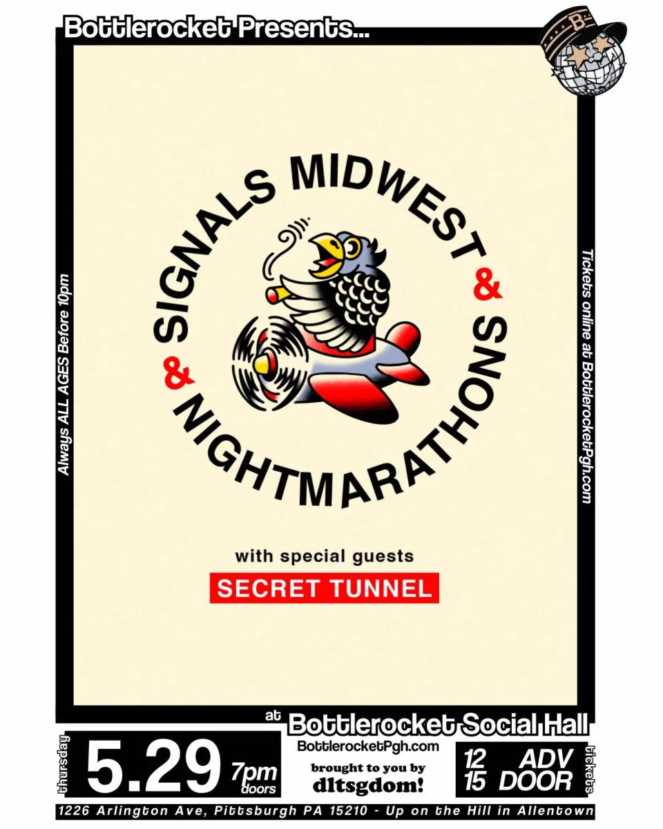Signals Midwest + Nightmarathons w/ Secret Tunnel @ Bottlerocket Social Hall