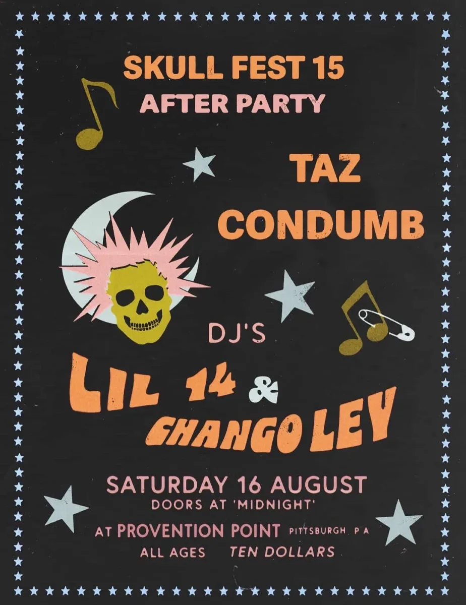 Skull Fest 15: Afterparty w/ Taz, Condumb, djs Lil 14 & Chango Lev @ Prevention Point