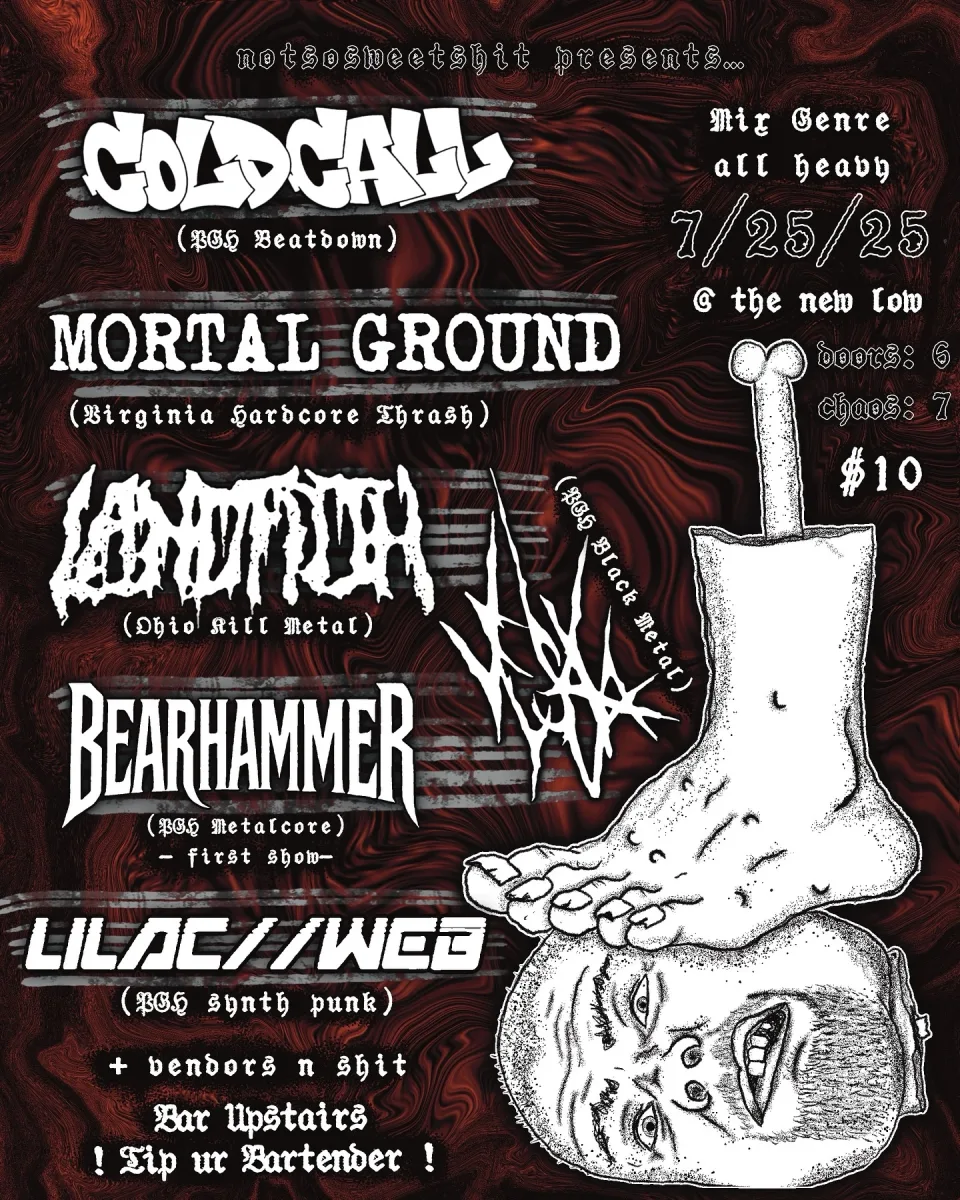 Cold Call, Mortal Ground, Landfill, Bearhammer, Vexa, Lilac/Web @ The New Low