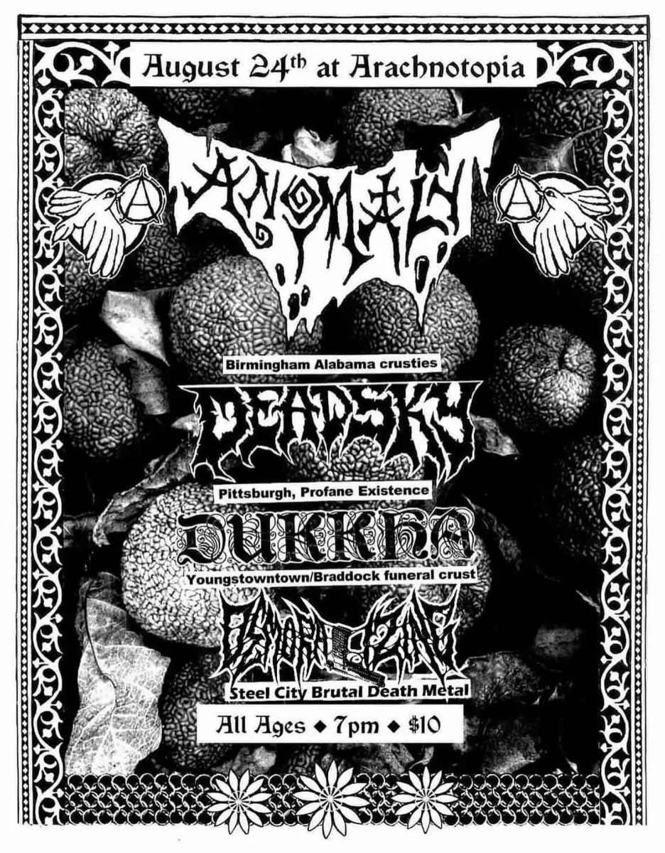 Anomaly / Deadsky / Dukkha / Blemish at Arachnotopia @ Arachnotopia