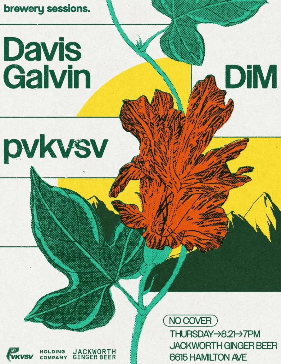 Brewery Sessions: Davis Galvin, DiM, pvkvsv @ Jackworth Ginger Beer