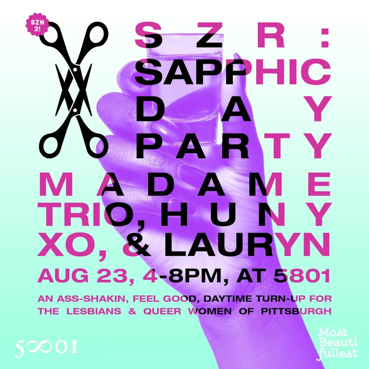 SZR: Sapphic Day Party @ 5801 Video Lounge