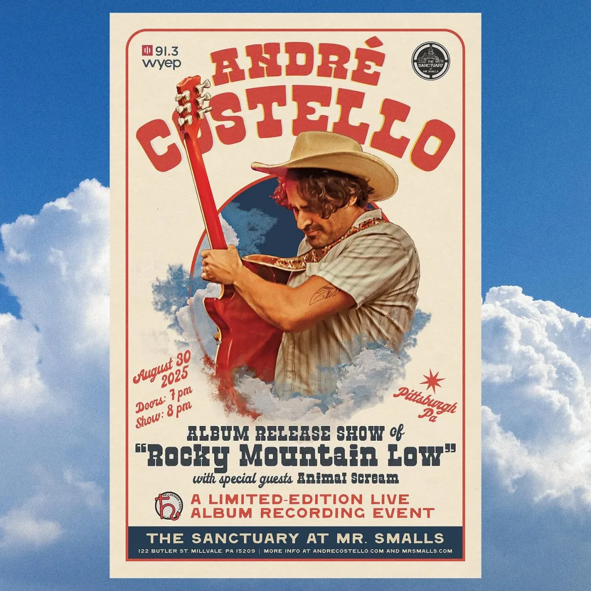 André Costello - Rocky Mountain Low Album Release @ Mr. Smalls