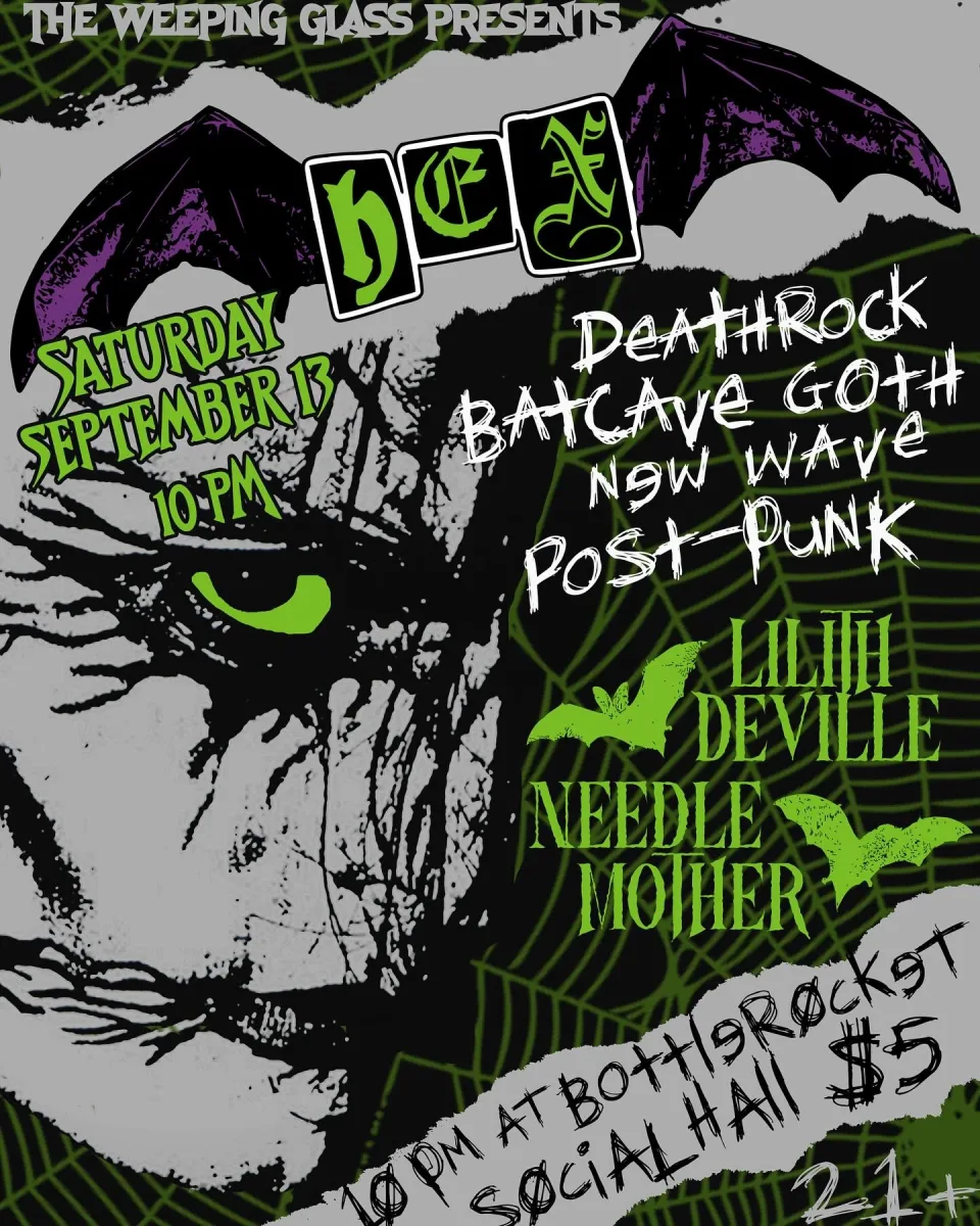 HEX: Goth & Deathrock Night @ Bottlerocket Social Hall
