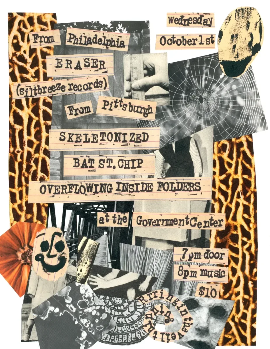 Eraser, Skeletonized, Bat St. Chip, Overflowing Inside Folders @ The Government Center