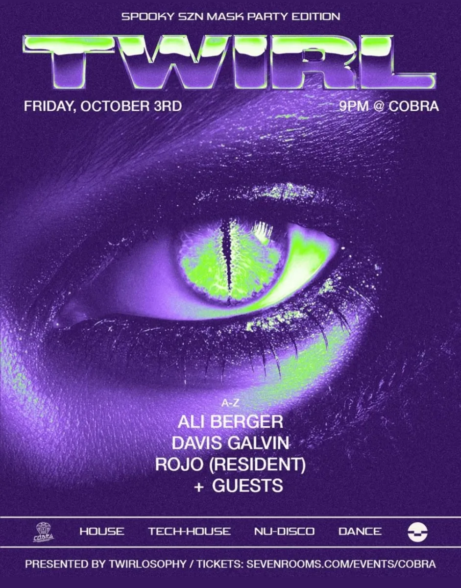 TWIRL: Spooky SZN Mask Party Edition @ Cobra