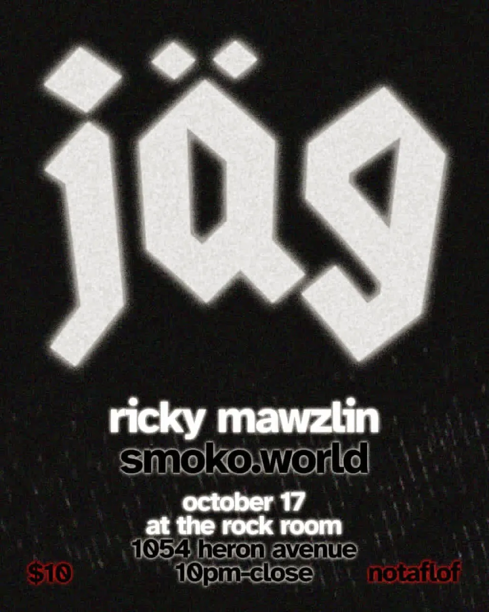 Jäg w/ Ricky Mawzlin & smoko.world @ Rock Room