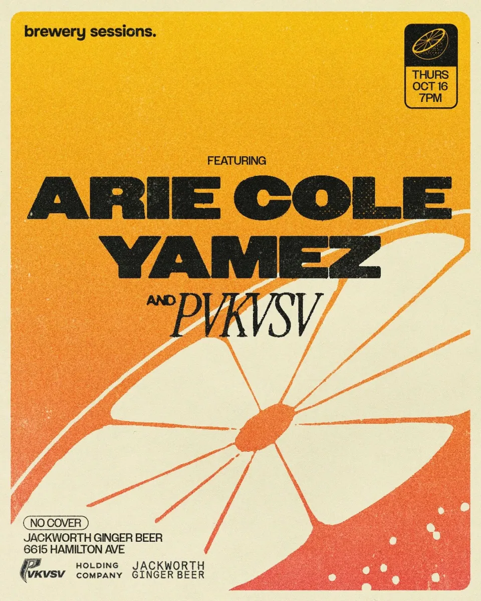 Brewery Sessions: Arie Cole, Yamez, PVKVSV @ Jackworth Ginger Beer
