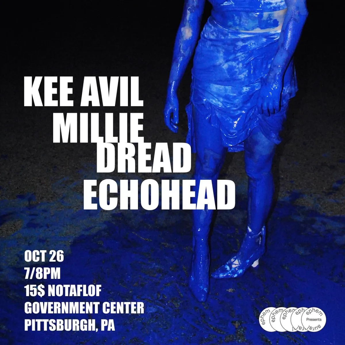 Kee Avil with openers Millie Dread and Echohead @ The Government Center