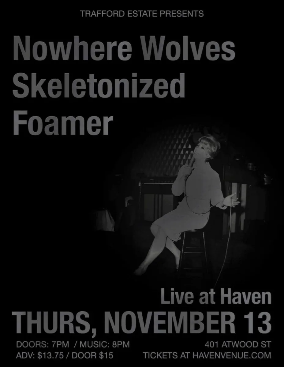Nowhere Wolves / Skeletonized / Foamer @ Haven